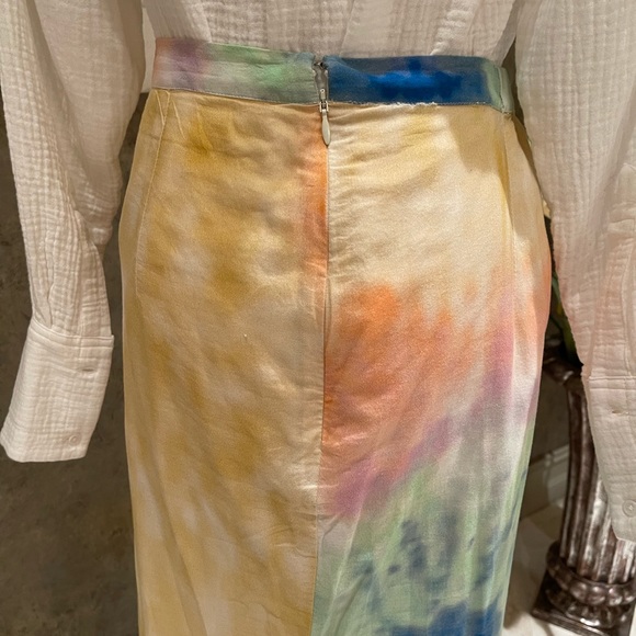 Rhode  Resort pastel watercolor maxi skirt - Picture 4 of 8